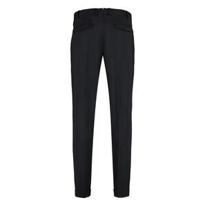 PT01 Men's Tailored Wool Blend Dress Pants Men BLACK